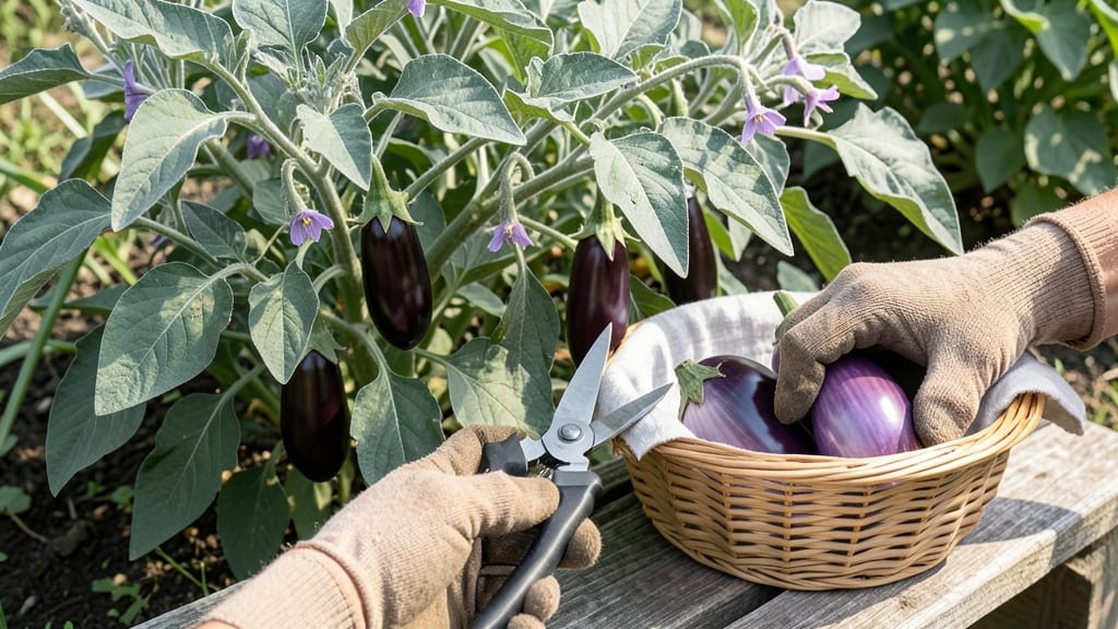 When to Harvest Japanese Eggplant: Firm Skin and Glossy Purple Hue