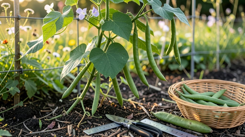 When to Harvest Yard Long Beans: Pods Crack Slightly at Tips