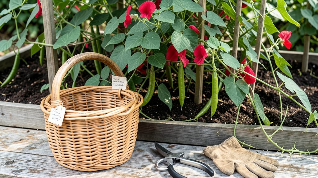 When to Harvest Scarlet Runner Beans: Pods Feel Firm and Seeds Bulge Slightly