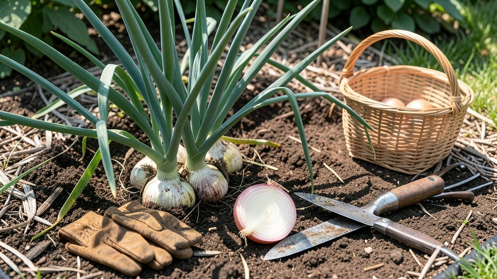 How and When to Harvest Onions: Bulb Size, Leaf Color & Soil Dig Test